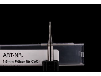 1,5mm Flachfräser beschichtet für CoCr und Titan