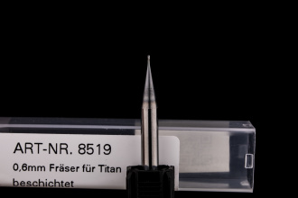 0,6mm Radiusfräser, beschichtet für Titan