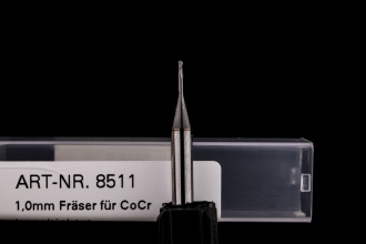1,0mm Radiusfräser, beschichtet für CoCr