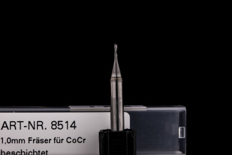 1,0mm Radiusfräser, beschichtet für CoCr