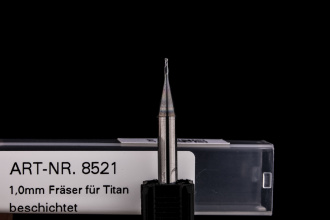1,0mm Radiusfräser, beschichtet für Titan