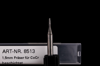 1,5mm Radiusfräser, beschichtet für CoCr